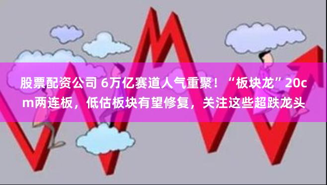 股票配资公司 6万亿赛道人气重聚！“板块龙”20cm两连板，低估板块有望修复，关注这些超跌龙头